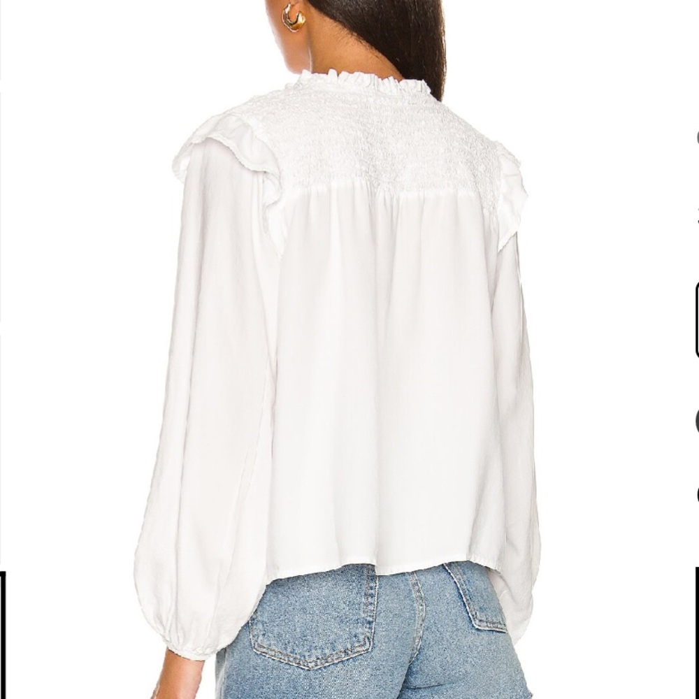 Long Sleeve Smocked Ruffle Pullover 
Bella Dahl! XS - Picture 5 of 10